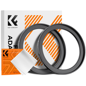 K&F Step Up Filter Ring 67-77mm*2pcs,+Vacuum Cleaning Cloth*1