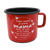 Lonček rdeč Vsaka mama 0,37L Črna