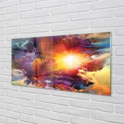 tulup.si Slika na akrilnem steklu Povzetek fraktalne vzorce 120x60 cm 4 obešalnika