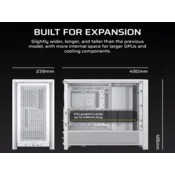 Kucište CORSAIR FRAME 4000D Mid-Tower/ATX/kaljeno staklo/bez napajanja/bela