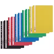 Mapa pvc s sponko levia mix barve s perforacijo 1/10 110901