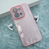 Maska Glitter Feather za Xiaomi Redmi 15C (173mm) roze