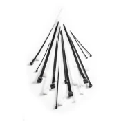 Vezica plasticna crna 7.6x300mm 100 kom.