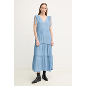 Pepe Jeans Vsakodnevna obleka Effie PL953664 Modra Loose Fit