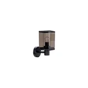 Spoljašnja zidna lampa 1xE27/60W/230V IP44 crna/zadimljeno smeda