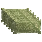 Vidaxl Prevleka za blazino 6 kos HOUTEN Listnati dizajn 40 x 70 cm