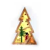 Iris Pine uzorak snjegovića u obliku stabla/20x29,5x4,5 cm/toplo bijela LED božićna dekoracija u obliku stabla 310-13