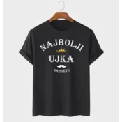 MAFIMI Muška majica Najbolji ujka, Crna