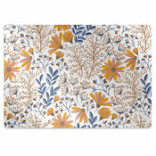 Decormat Podloga za pisarniški stol Pobarvane rože 120x90 cm 15 cm