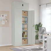 Ormaric za spise svjetlosivi 90 x 40 x 240 cm celicni