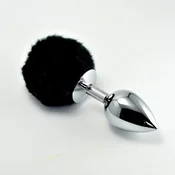 Gardj Europe Pompon Metal Plug, majhen, črn