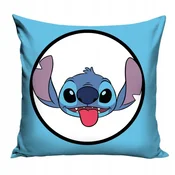 Carbotex Lilo & Stitch Licencirana modra prevleka za vzglavnik z motivom šivov za otroke