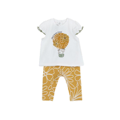 Chicco Komplet rumena/kaki/bela