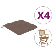Vidaxl Blazine za stole 4 kosi taupe 50x50x7 cm oxford tkanina