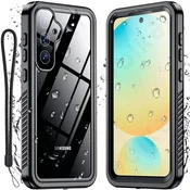 Vodootporna maska ShellBox WaterProof za Samsung Galaxy S25 Plus s IP68 za spuštanja do 1.5m dubine - crna