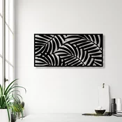 Opviq Zidna dekoracija ative Panel 4, 100x48 cm, 1.5 mm, Crna