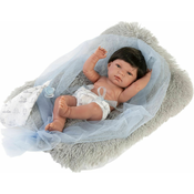 Llorens 73803 NEW BORN boy - realistična otroška punčka s polnim ohišjem iz vinila - 40