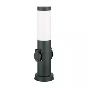Brilagi - Spoljna lampa sa 2 SCHUKO uticnice NOVA 1xE27/15W/230V 40 cm IP44 antracit