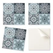 shumee Komplet samolepilnih PVC ploščic z vzorci mandale v mreži 20x20x20 cm