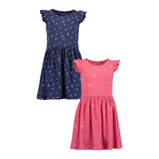BLUE SEVEN Obleka marine/rumena/malina/bela