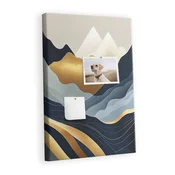 tulup.si Plošča iz plute Abstrakcija gora 40x60 cm Kovinski zatiči