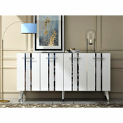 HANAH HOME Komoda Asel White Silver