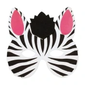 Junior animal masky maska od eva pene zebra 17.3 x 16.8cm ( 137976 )