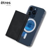 Magnetna mini denarnica za iPhone/étres/Smart/črna