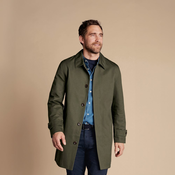 Lakši pamucni kaput Charles Tyrwhitt Showerproof Cotton Raincoat — Olive - 44/XL