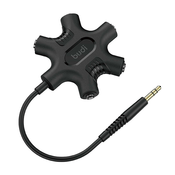 Budi Rockstar AUX mini jack adapter 3,5 mm na 5x mini jack 3,5 mm (crni)