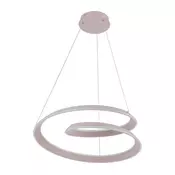 LED luster na sajli CASHMERE LED/75W/230V precnik 60 cm bela