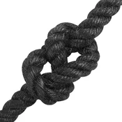vidaXL Vrv iz jute 12 Črna 100% Tossa jute