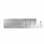 CHERRY DW 9100 tanak bežični set tipkovnice i miša bijelo-srebrni