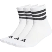 adidas Nogavice Stripes Cushioned Mid Cut - 3 pairs