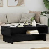 vidaXL Klubska miza Črna Orehovina 100 x 46 x 35 cm Konstruiran les