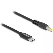 DELOCK USB kabel, USB-C/DC, črna, 1,5m 87978