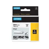 Dymo trak Rhino 24mm, črna na beli, vinil (1805430)