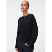 VERO MODA Pulover VMNOVAH črna