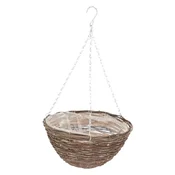 shumee Viseča pletena košara za rože 35 cm