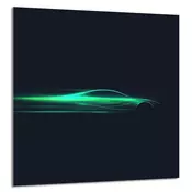 shumee STEKLENA PLOŠČA ZA KUHINJO 60x65 Auto