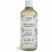 I LOVE Gel za tuširanje Naturals Limeta, dumbir i kardamon, 500ml
