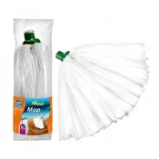 shumee Mop s trakovi iz viskoze, bel, super vpojen, XL