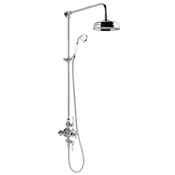 Kombinirani set za prhanje s termostatsko mešalno pipo, krom - Chrome - Sapho - 72 - Medeninasti - Termostat - Retro - S pipo - 1295 - 14