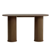 Rjava stranska mizica 40x130 cm Nola – Unique Furniture