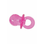 Zolux Igrača pes dude TPR POP PACIFIER 10cm roza