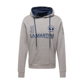 La Martina Sweater majica, morsko plava / siva melange
