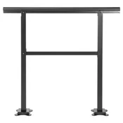 VEVOR Ograja za stopnice LZHG-3FT 914x889 cm Črna