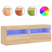 Zidni TV ormarici LED 2 kom boja hrasta sonome 60x30x40 cm