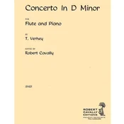 VERHEY:CONCERTO IN D MINOR FOR FLUTE AND piano
