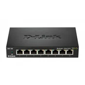 LAN Switch D-Link DGS-108GL/E 10/100/1000Mbps 8port Metal Gigabit